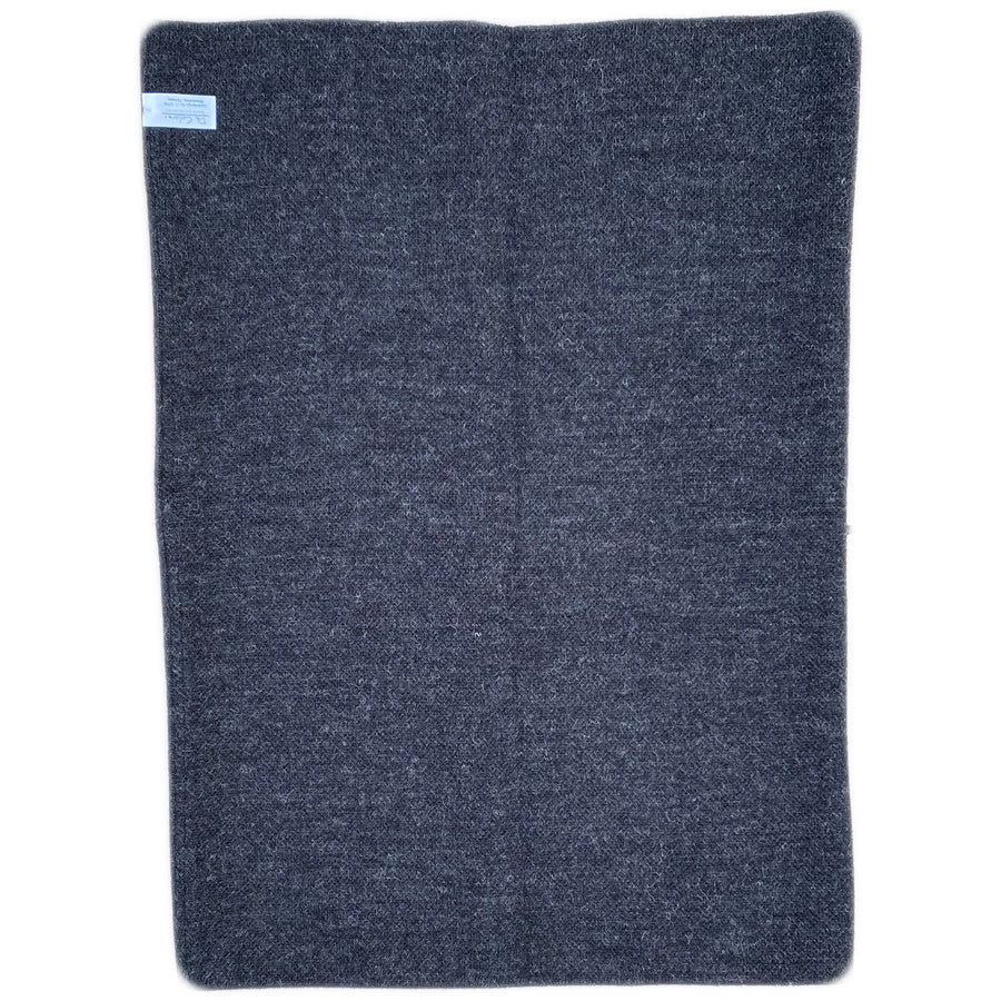 DE COLORES nierwarmer alpaca BLAUW ZWART 86 REVERSIBLE