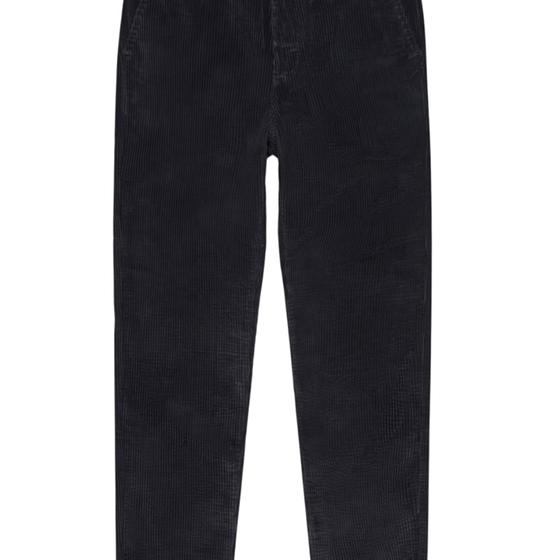 Chino broek corduroy WALES BLACK JET biologisch katoen KCA