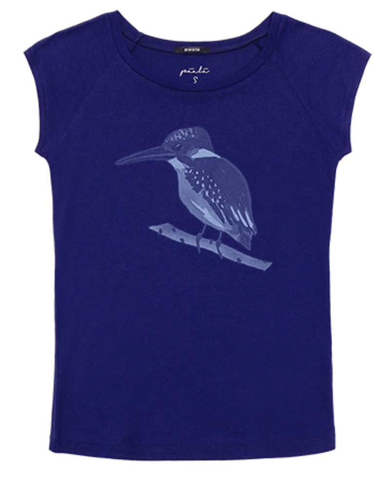 PÄÄLA shirt KINGFISHER PEACOCK bamboe en biologisch katoen