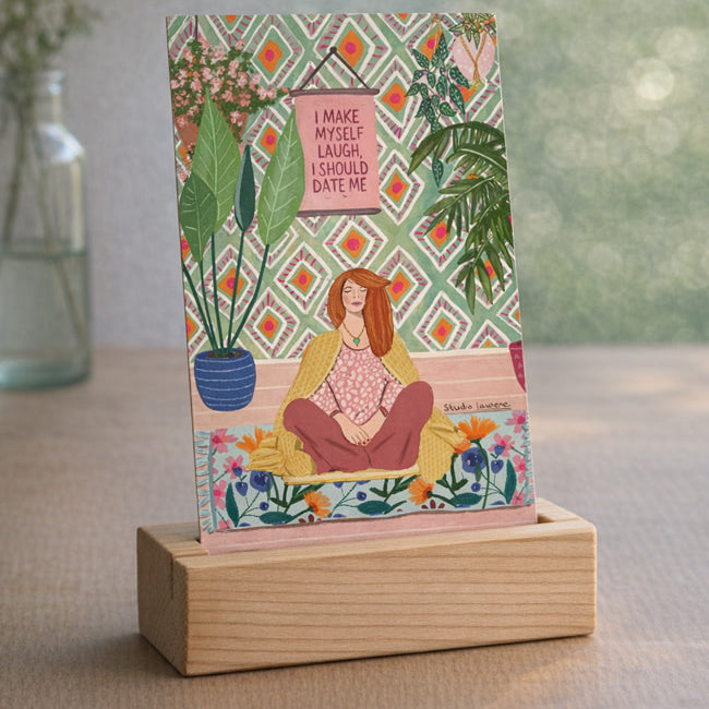 Wens kaart COLORFUL SELFCARE van studio Lawiene A6