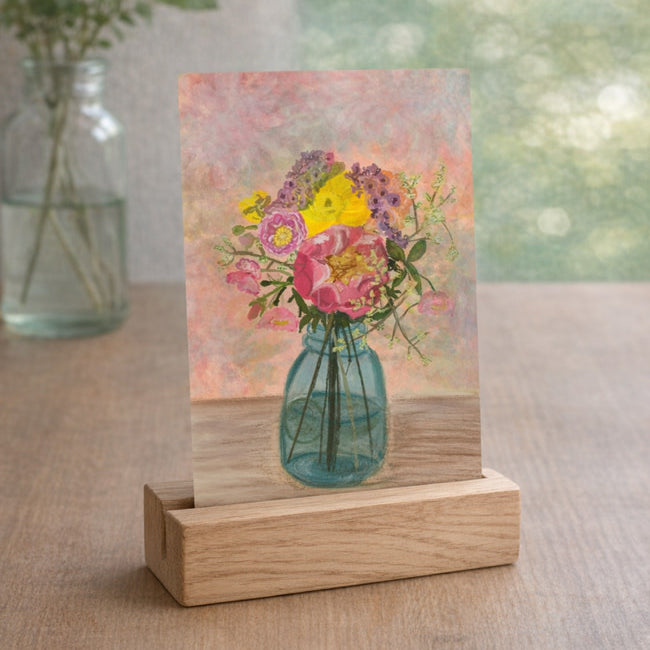 Wens kaart FLOWER JAR van studio Lawiene A6