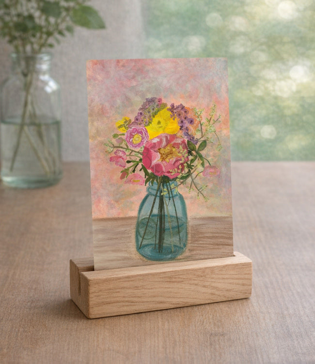 Wens kaart FLOWER JAR van studio Lawiene A6
