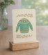 Wens kaart WARM SWEATER  A6 van illu-ster