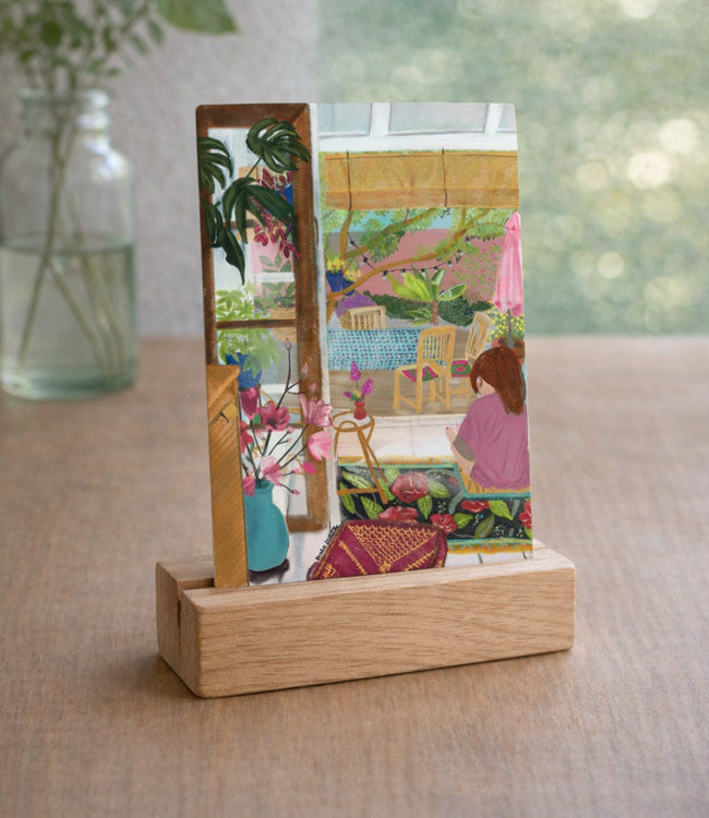 Wens kaart IN MY GARDEN van studio Lawiene A6