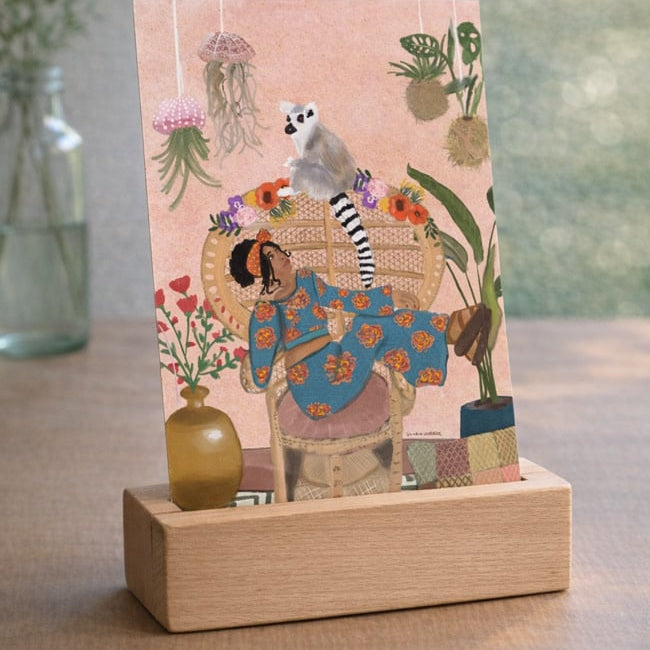 Wens kaart MONKEY SEE van studio Lawiene A6