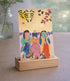 Wens kaart THREE GIRLS READING van studio Lawiene A6