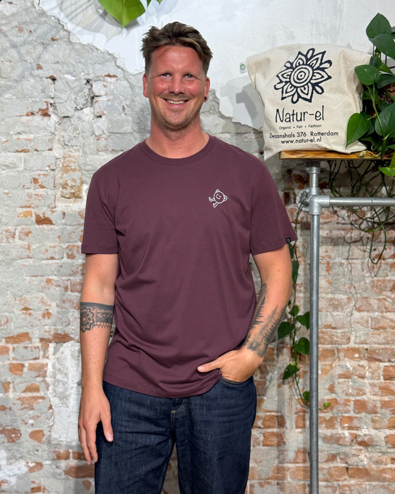 RECOLUTION basic men's shirt AGAVE LAZY organic cotton