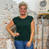 RECOLUTION shirt met kapmouw MITHILA GREEN ecovero