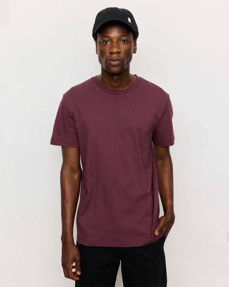 RECOLUTION basic heren shirt AGAVE PLUM biologisch katoen