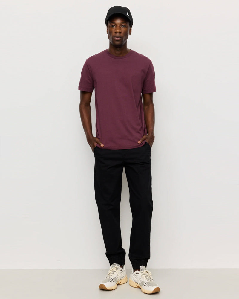 RECOLUTION basic heren shirt AGAVE PLUM biologisch katoen