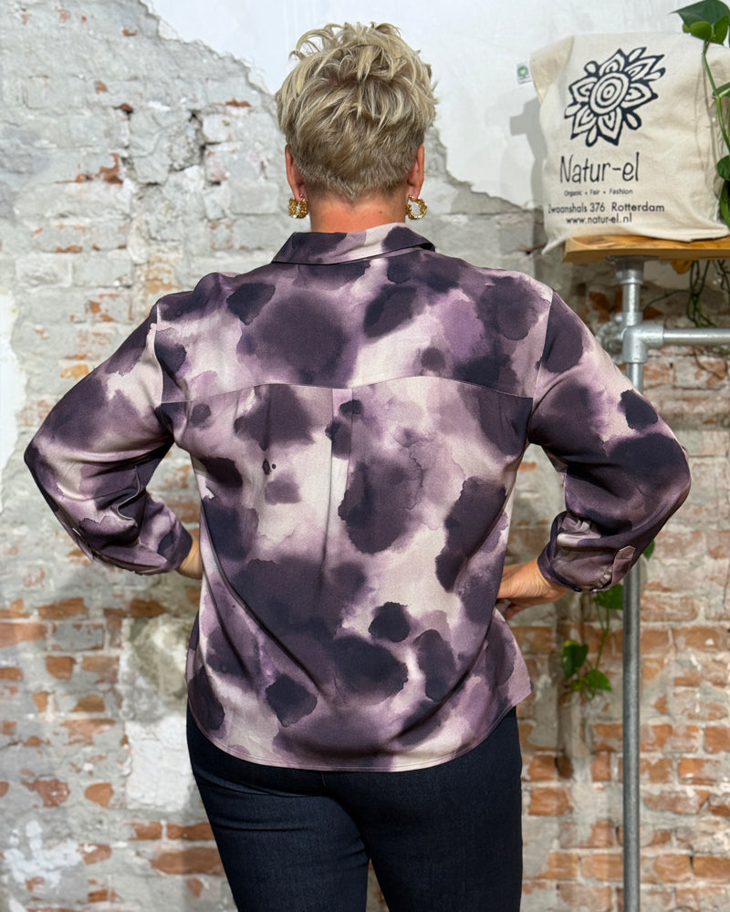 RECOLUTION blouse with CYPRES WATERDROP print made of Ecovero