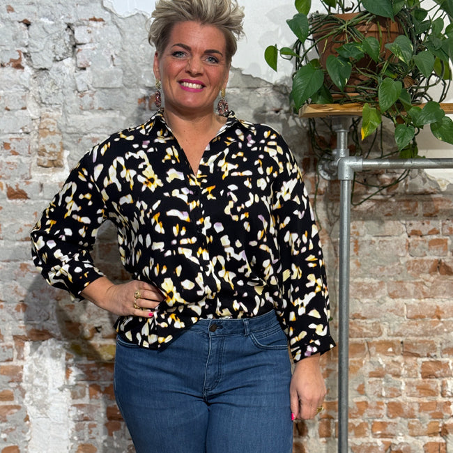 RECOLUTION Blouse met print CYPRES BLURRY van ecovero