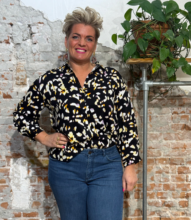 RECOLUTION Blouse met print CYPRES BLURRY van ecovero