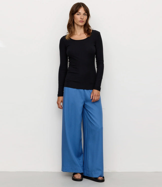 RECOLUTION wijde broek LEA BLUE van ecovero