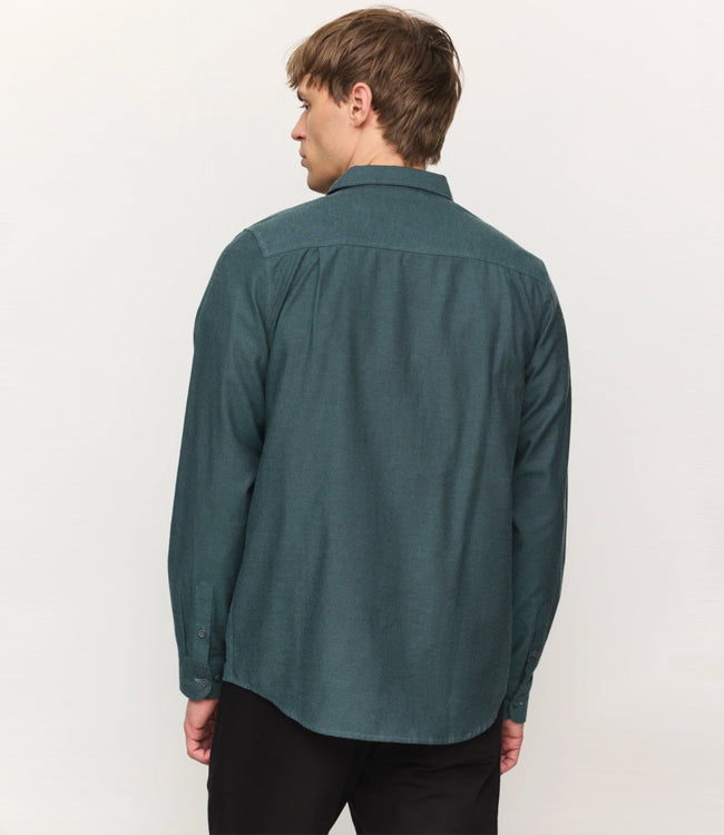 RECOLUTION flanel overhemd LENT GREEN biologisch katoen