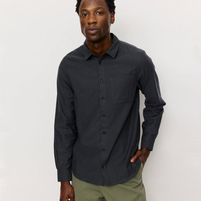 RECOLUTION flanel overhemd LENT GREY biologisch katoen
