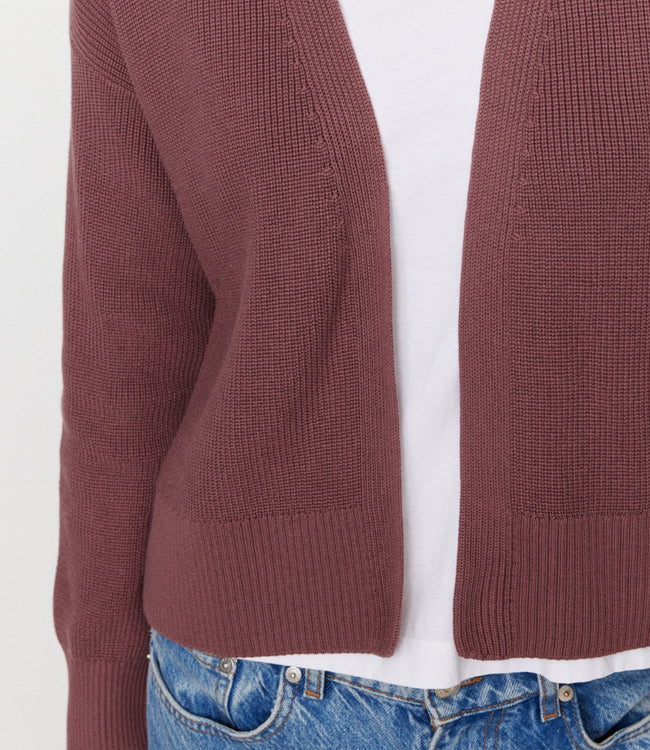 RECOLUTION openvallend vest INGA BERRY biologisch katoen