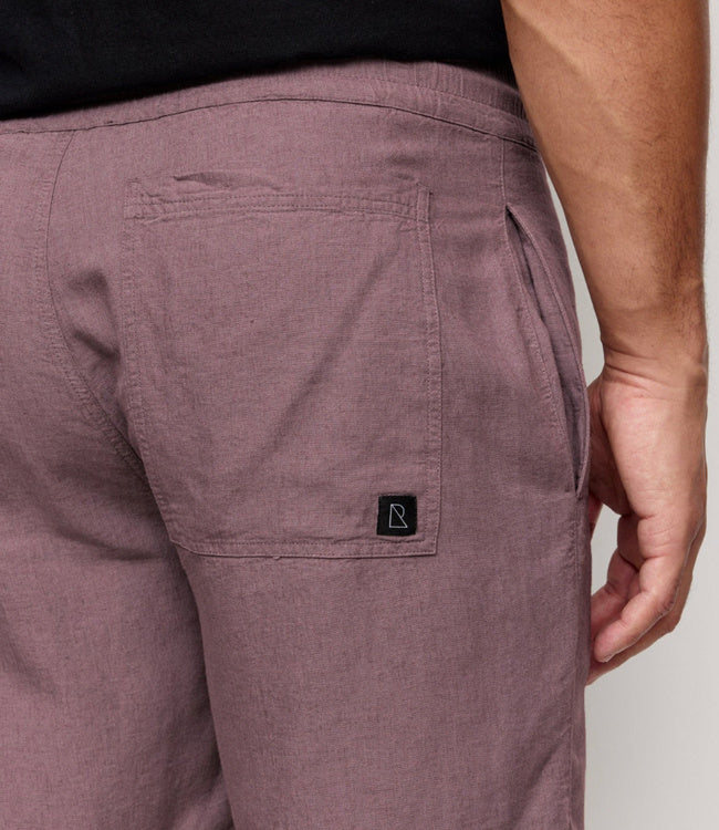 RECOLUTION korte broek CURT GRAPE ecovero en linnen