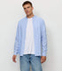 RECOLUTION overhemd YEW BLUE STRIPES biokatoen