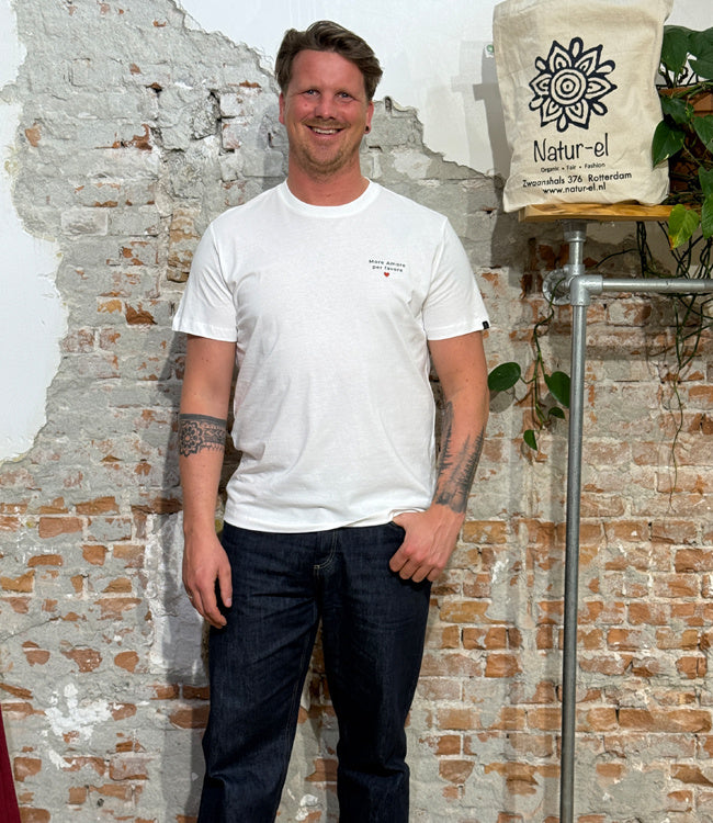 RECOLUTION shirt EMIEL MORE AMORE biologisch katoen