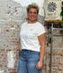 RECOLUTION wit shirt LIV MORE AMORE van biologisch katoen