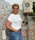 RECOLUTION wit shirt LIV TUTTO BENE van biologisch katoen