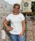 RECOLUTION wit shirt LIV TUTTO BENE van biologisch katoen
