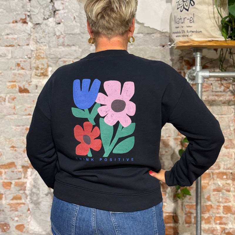 RECOLUTION sweater RINE THINK POSITIVE organic cotton