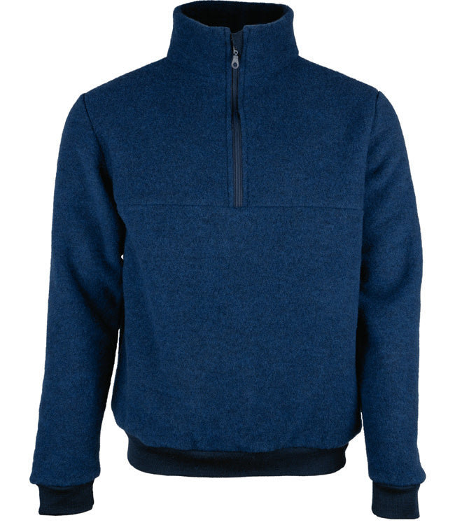 REIFF Wolfleece schipperstrui met rits heren MARINE