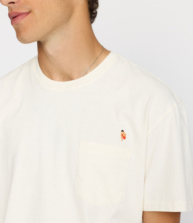 REVOLUTION T-shirt BOMMETJE OFFWHITE biologisch katoen