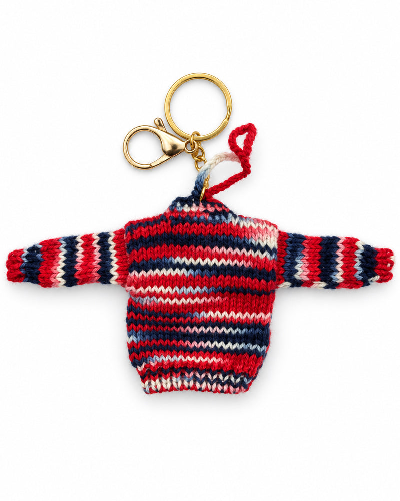 RITI SAMI Sleutelhanger mini wollen trui 100% alpaca RED fairtrade