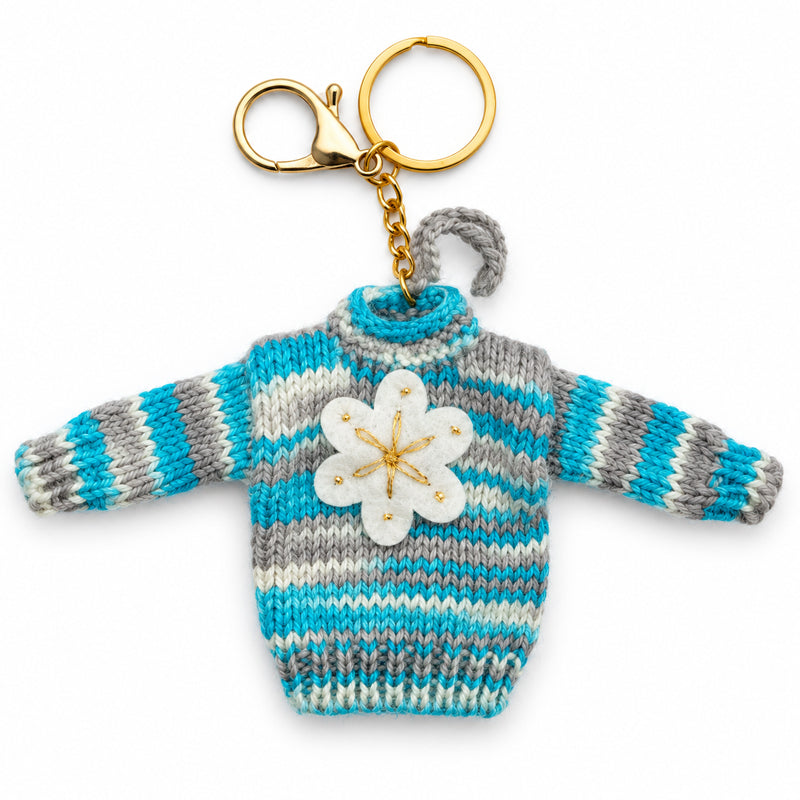 RITI SAMI Sleutelhanger mini wollen trui 100% alpaca WINTER fairtrade