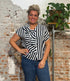 SKFK geplooide blouse KAUA STRIPES van ecovero