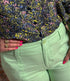SKFK broek split in pijp NAREA LIGHT GREEN