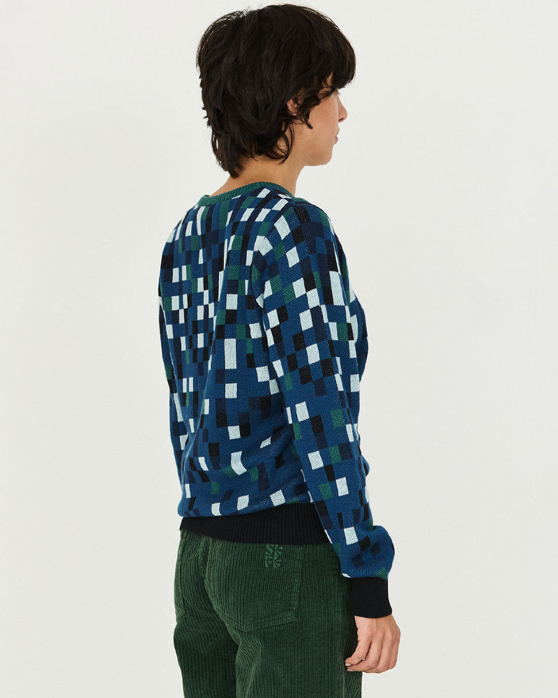 SKFK IRADI PIXEL organic cotton knit sweater