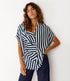 SKFK geplooide blouse KAUA STRIPES van ecovero