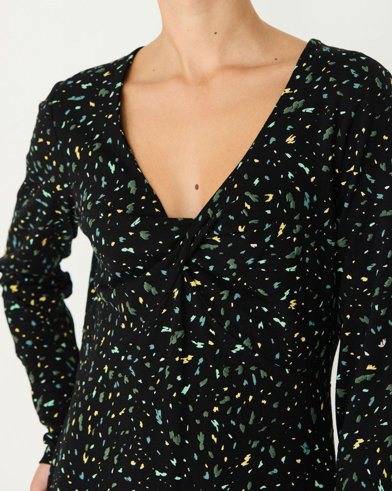 SKFK langes Kleid IRANTZU mit Print aus Bio-Baumwolle