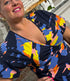 SKFK maxi jurk v-hals LEIRE CAMO  biologisch katoen