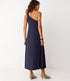 SKFK a-symmetrische jurk NAIADE NAVY one shoulder van modal