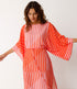 SKFK kimono jurk LIGI ORANGE STRIPES van ecovero