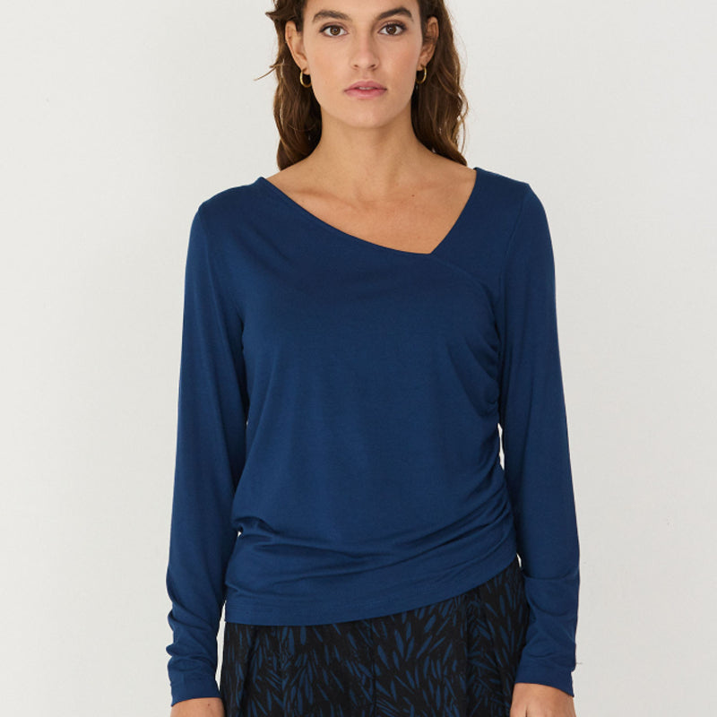 SKFK Shirt mit Cut-Outs ZAZU DIJON aus Modal