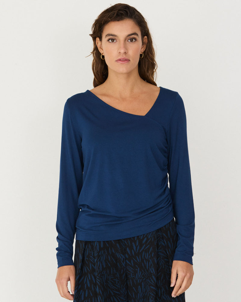 SKFK Shirt mit Cut-Outs ZAZU DIJON aus Modal