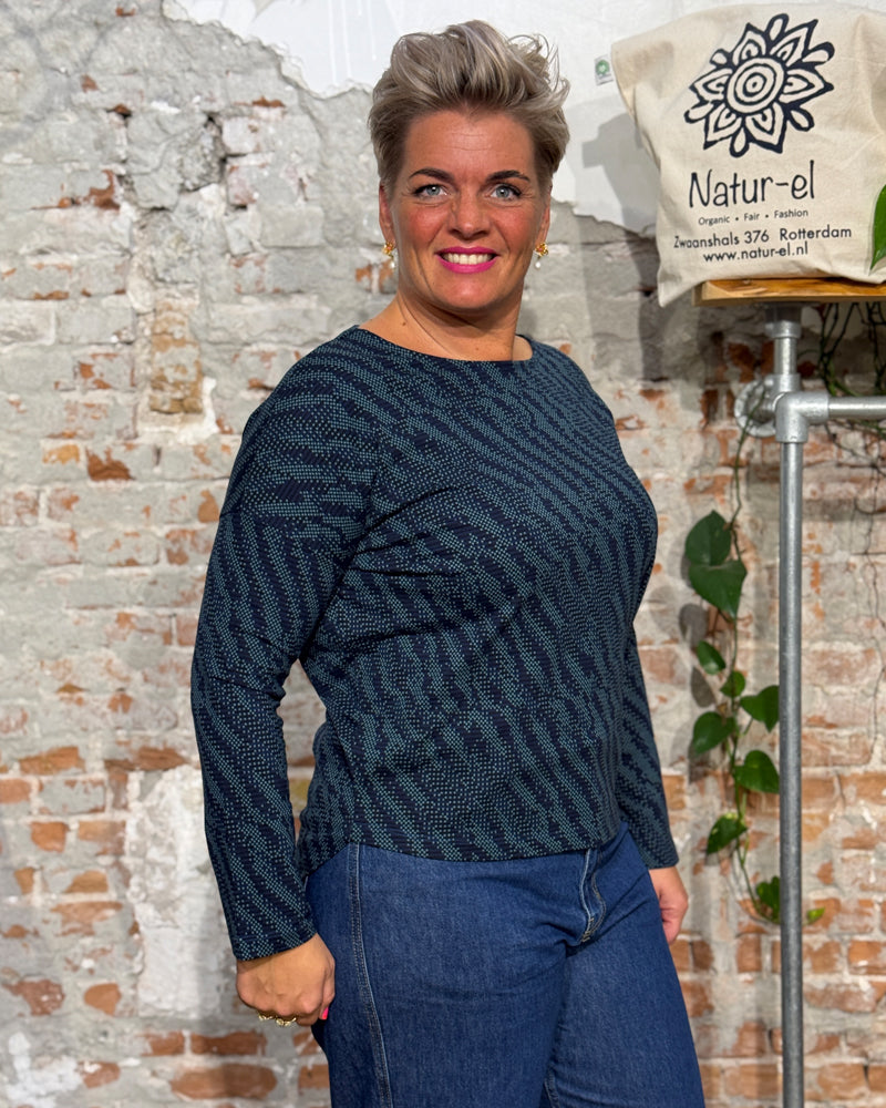 SKFK EKIZA SASKI print shirt in organic cotton