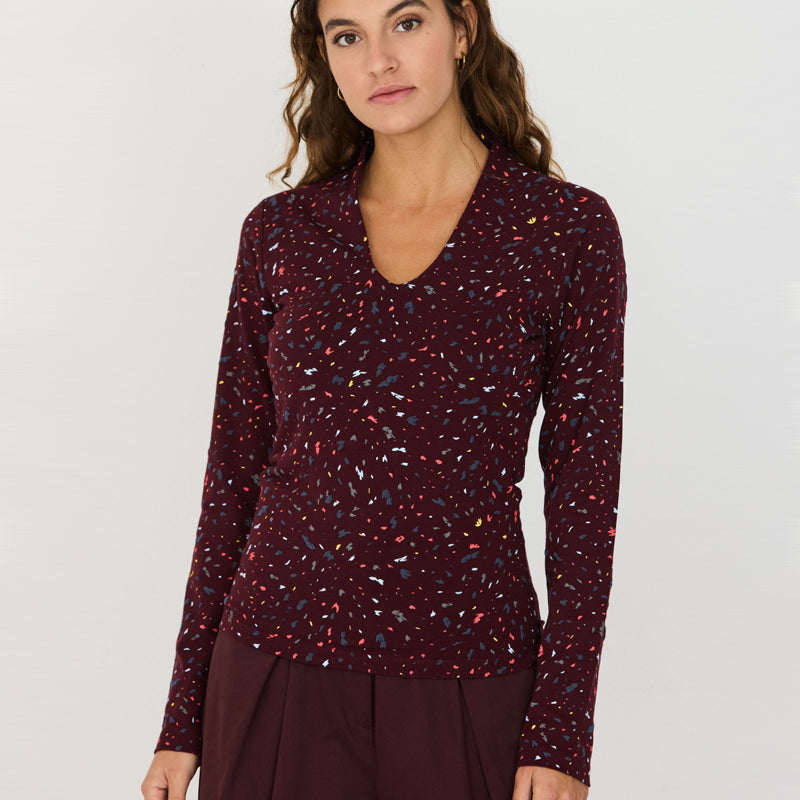 SKFK Shirt mit Print IRIDE SAUVAGE aus Bio-Baumwolle