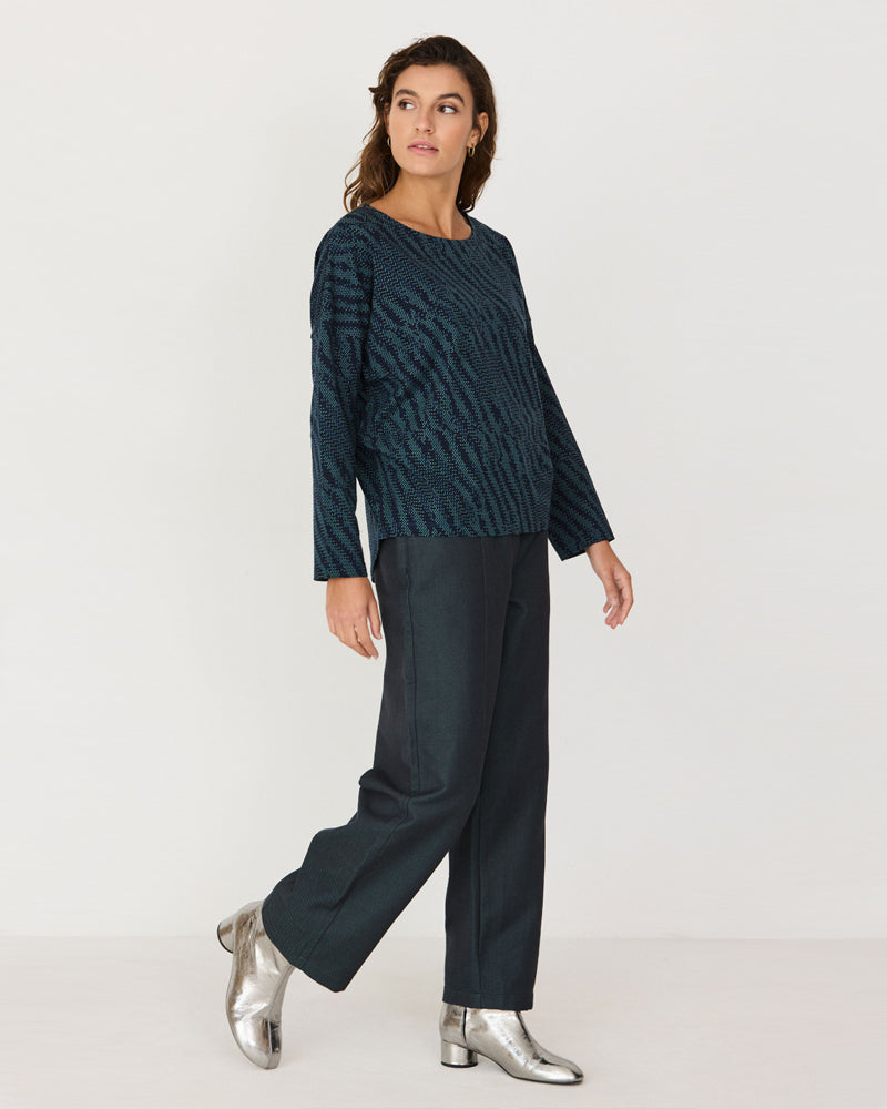 SKFK Shirt mit Print IRIDE SAUVAGE aus Bio-Baumwolle