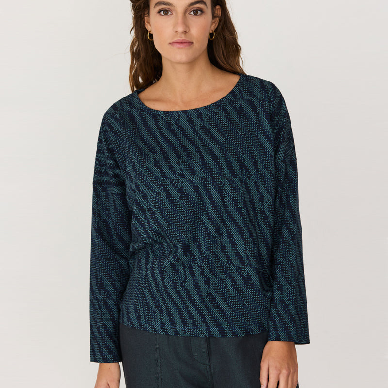 SKFK Shirt mit Print IRIDE SAUVAGE aus Bio-Baumwolle