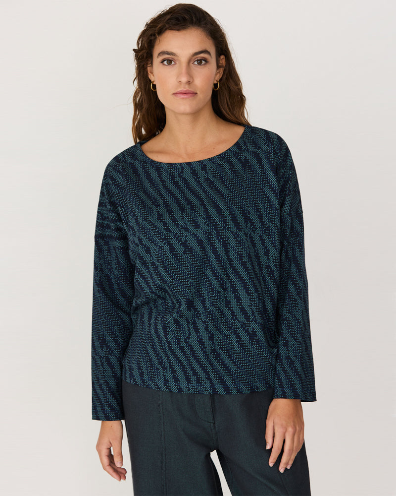 SKFK Shirt mit Print IRIDE SAUVAGE aus Bio-Baumwolle