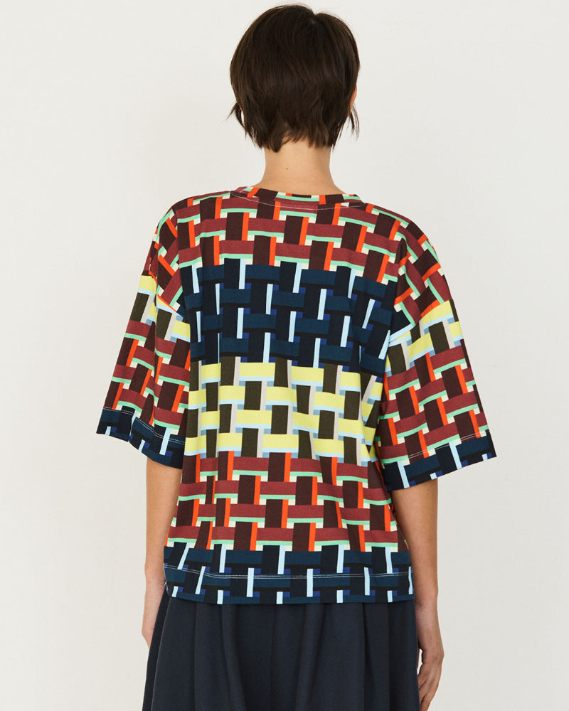 SKFK Shirt mit Print IRIDE SAUVAGE aus Bio-Baumwolle