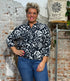 SKFK wijde blouse  met print TINA CAMO van ecovero