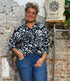 SKFK wijde blouse  met print TINA CAMO van ecovero